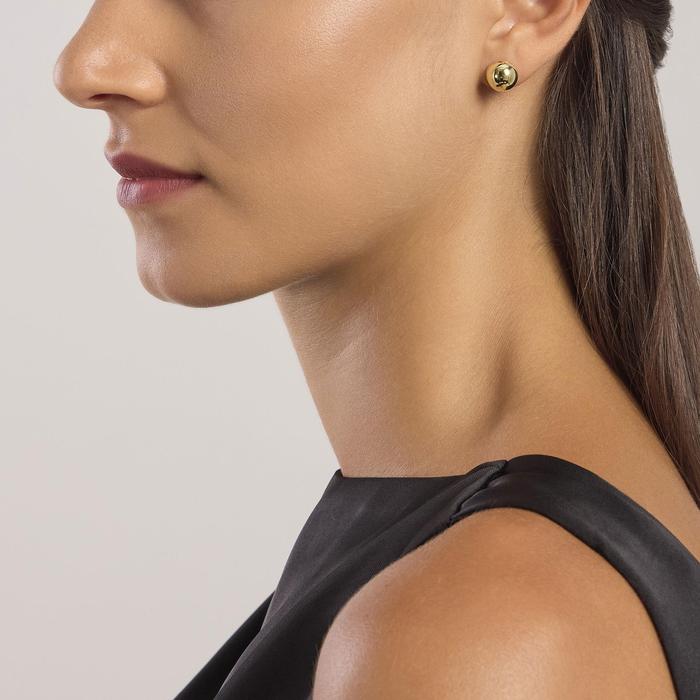 Boucles d'oreilles à tige en argent plaqué or Your Moment