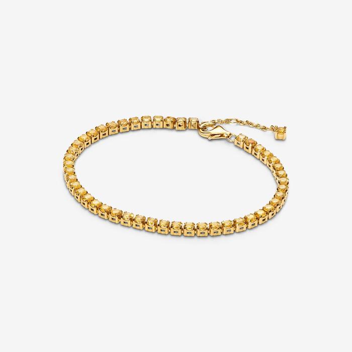 Bracciale Tennis Cristalli Gialli