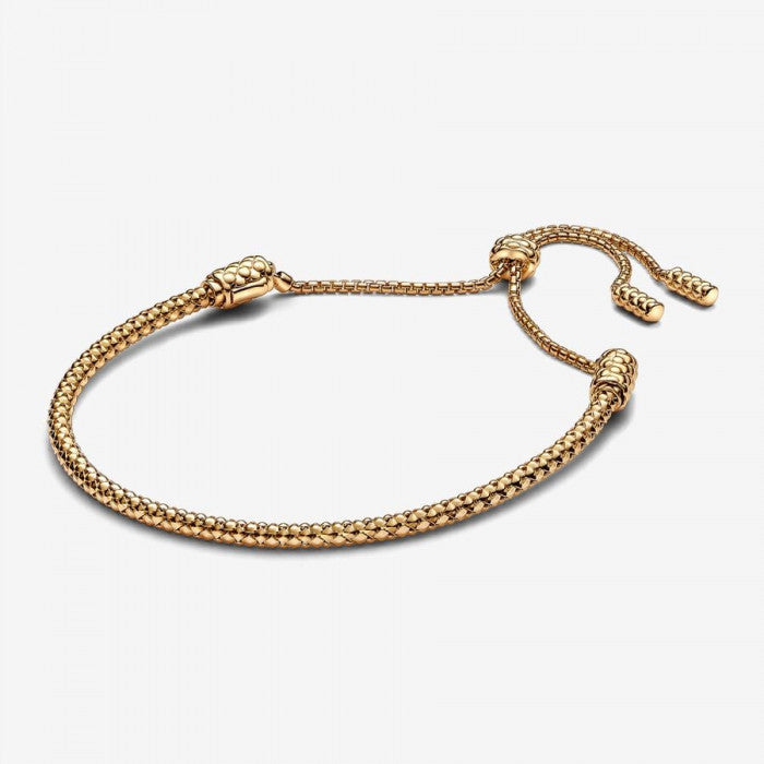 Bracelet réglable en maille géométrique