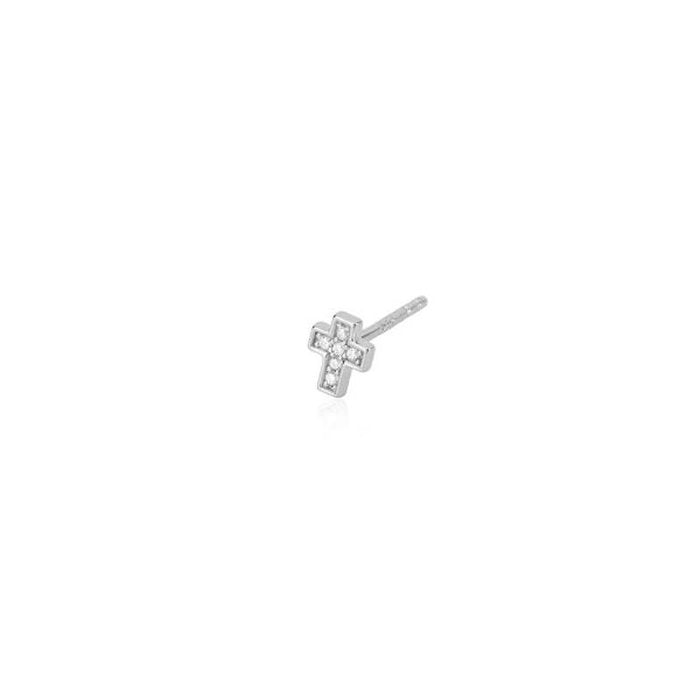 BOUCLE D'OREILLE CROIX UNIQUE