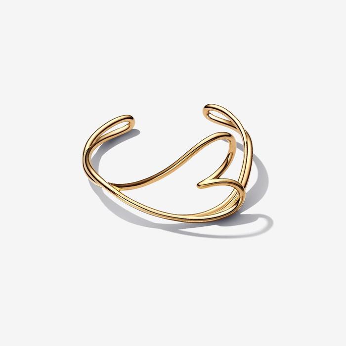 Bracciale Aperto Cuore Linea Sinuosa