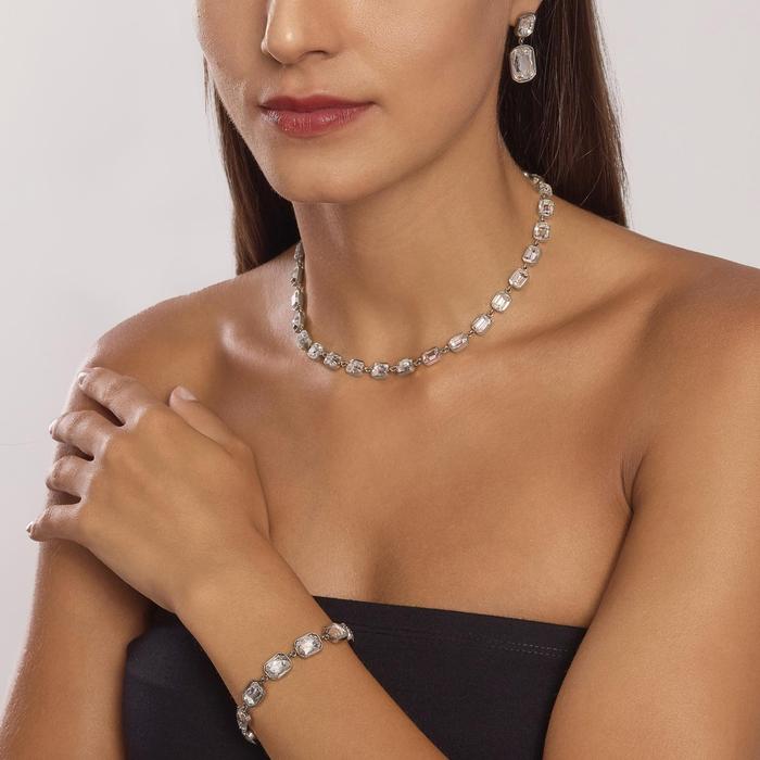 Bracelet avec cristaux blancs