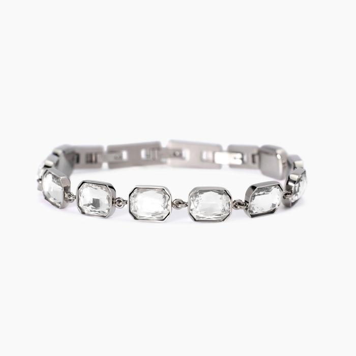Bracelet avec cristaux blancs