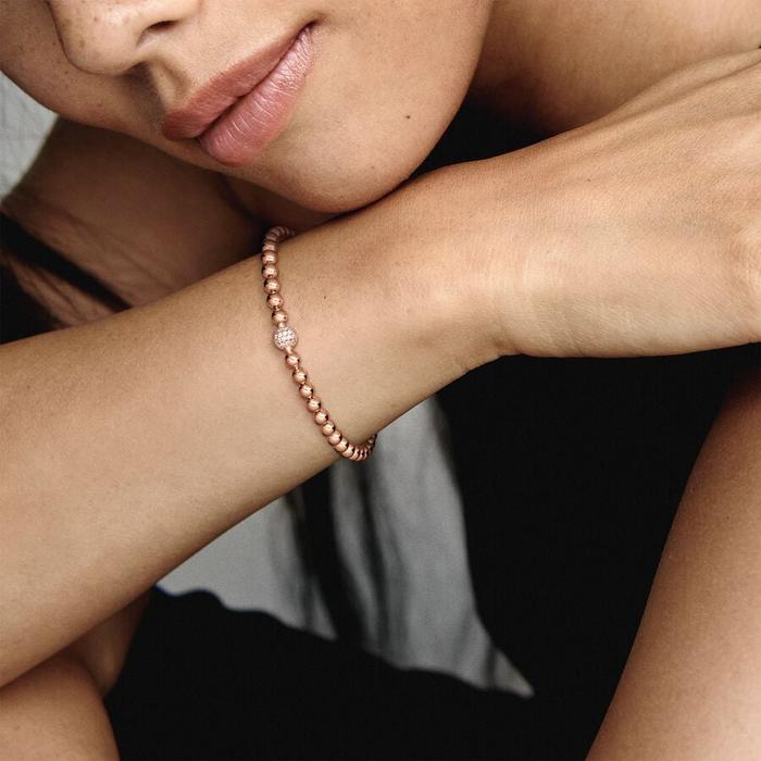 Bracelet Sphères et Pavé