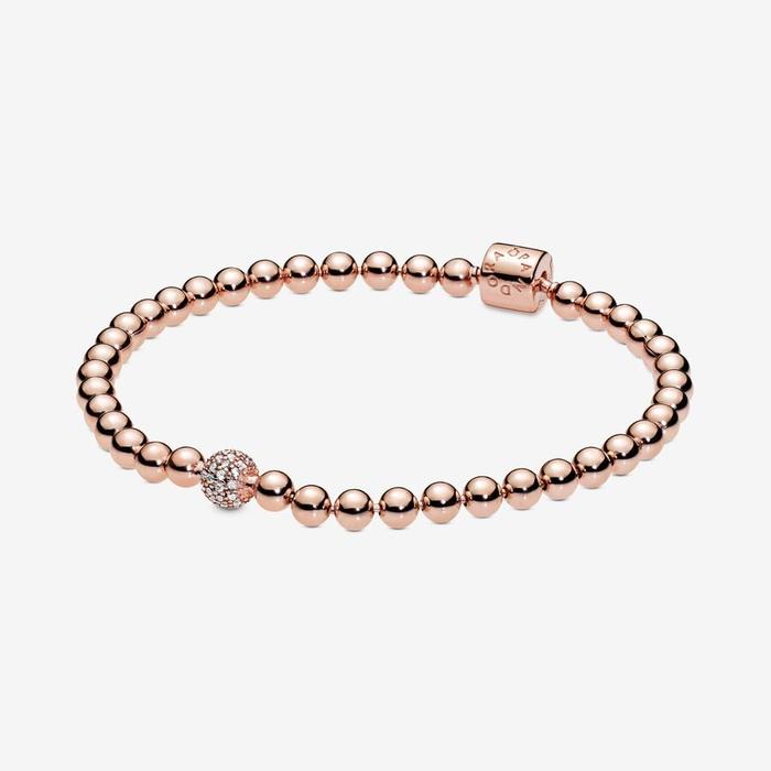 Bracelet Sphères et Pavé