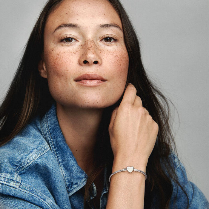 Bracelet Moments avec fermoir cœur gravable