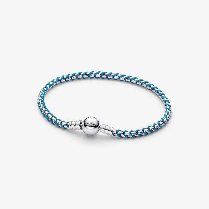 Bracciale Intreccio Tessuto Turchese