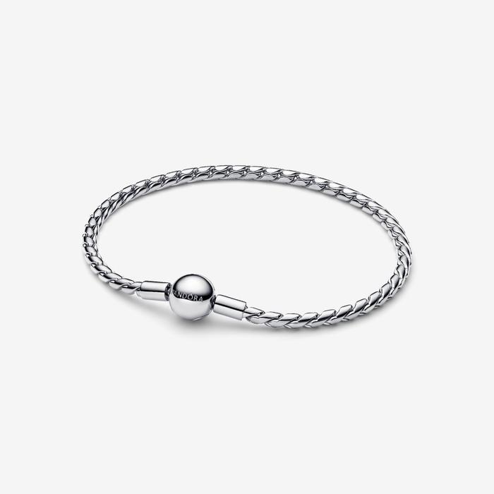 Bracciale Maglia Spiga con Chiusura a Sfera