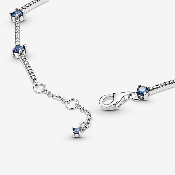 Bracelet rigide avec pierres bleues