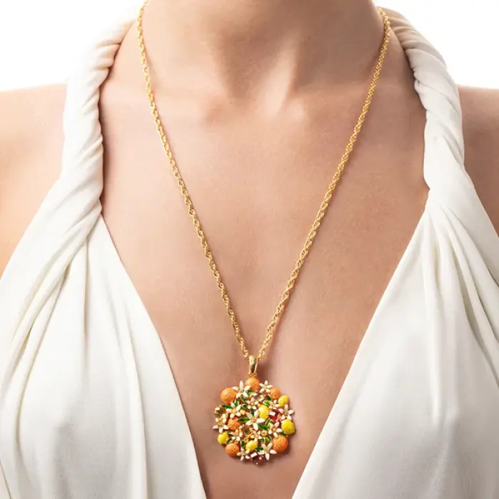 Collana Pendente Fiori di Zagara