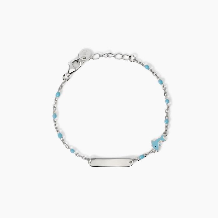 Customizable bracelet with dolphin Flipper-Tag