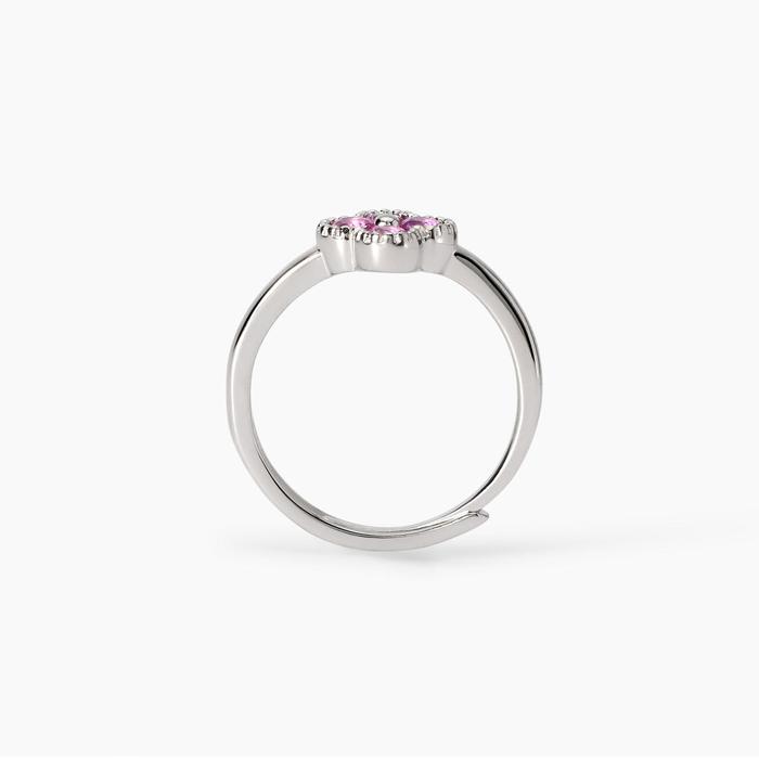 Anello con fiore rosa Jasmine