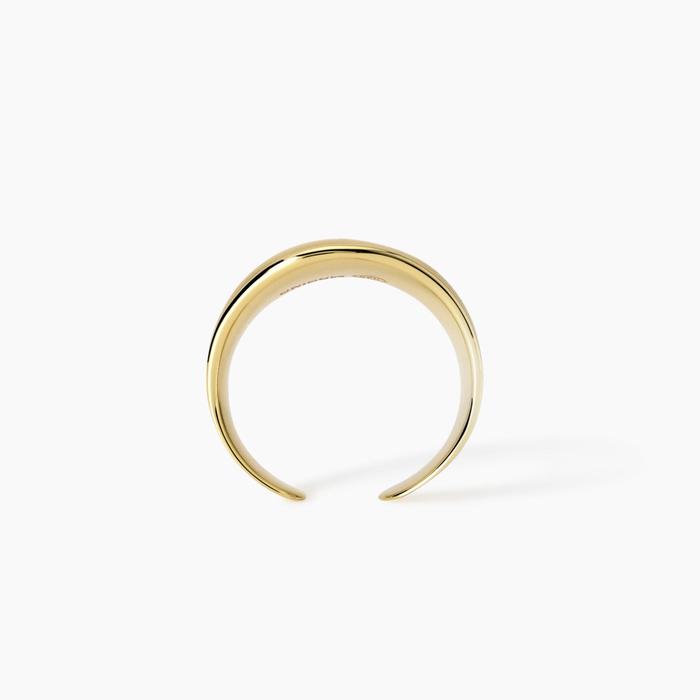 Anello a fascia in argento dorato Amazing