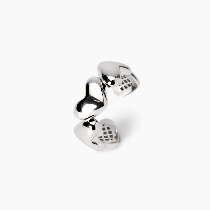 Anello contrarié in argento Capogiro