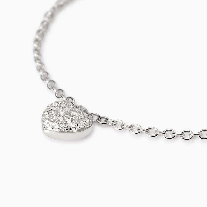 Bracciale regolabile con ciondolo cuore Feeling