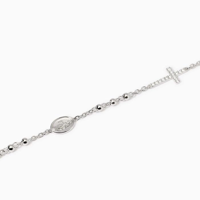Bracelet with cross and Madonna Rosary