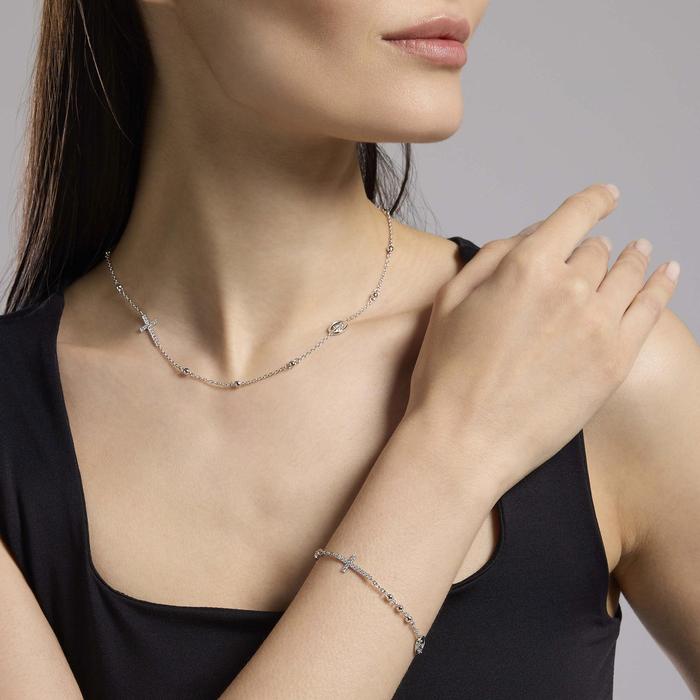 Bracelet with cross and Madonna Rosary