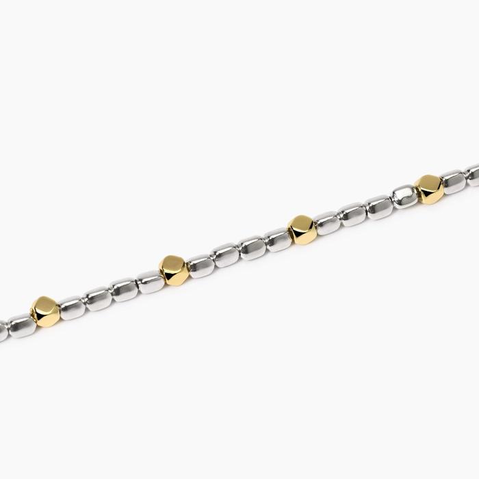 Bracciale regolabile con elementi placcati oro California