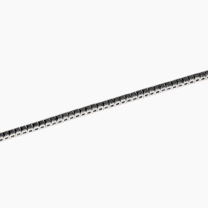 Bracciale tennis uomo con zirconi neri Tennis Club