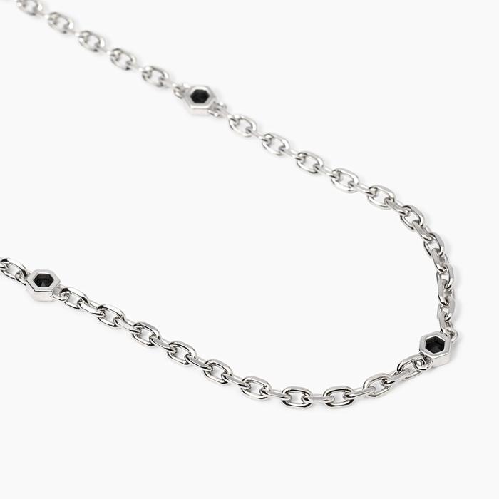 Collana uomo con catena forzatina e zirconi City Square