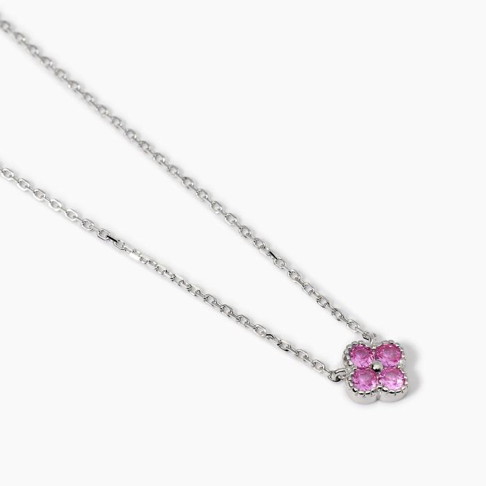 Girocollo con ciondolo fiore rosa Jasmine