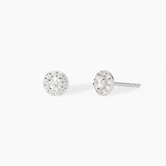 Milanesienne zirconia stud earrings