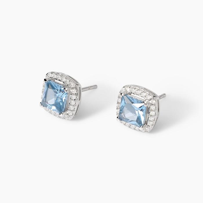 Boucles d'oreilles en aigue-marine synthétique taille cœur Cool ou rétro ?