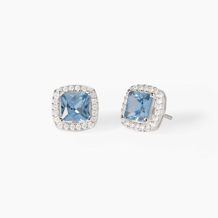 Boucles d'oreilles en aigue-marine synthétique taille cœur Cool ou rétro ?