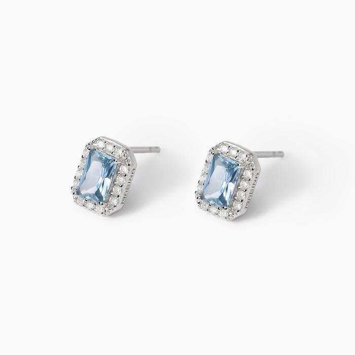 Boucles d'oreilles en aigue-marine synthétique taille cœur Cool ou rétro ?