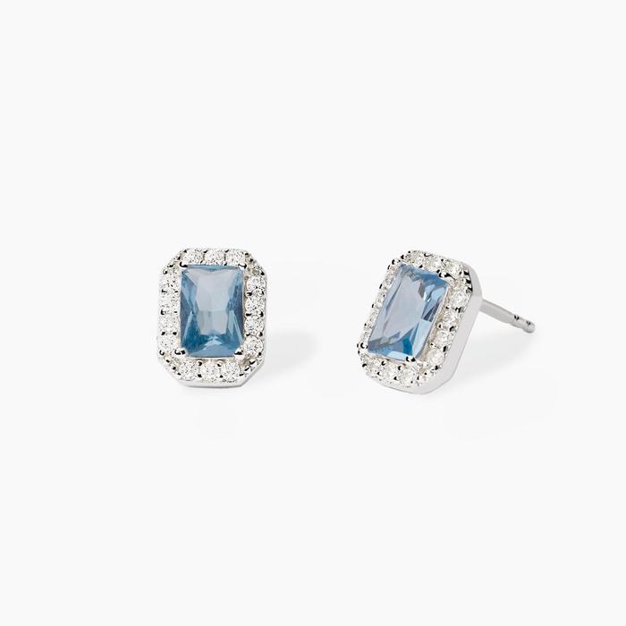Boucles d'oreilles en aigue-marine synthétique taille cœur Cool ou rétro ?