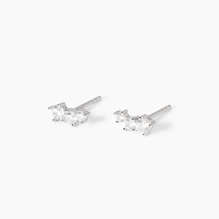 Boucles d'oreilles à tige Little Joy Trilogy avec zircones