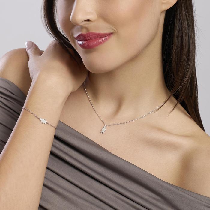 Bracciale con simbolo bimbo con diamante lab-grown My Diamond