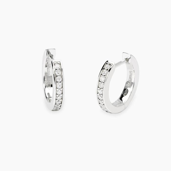 Orecchini a cerchio con diamanti lab-grown My Diamond