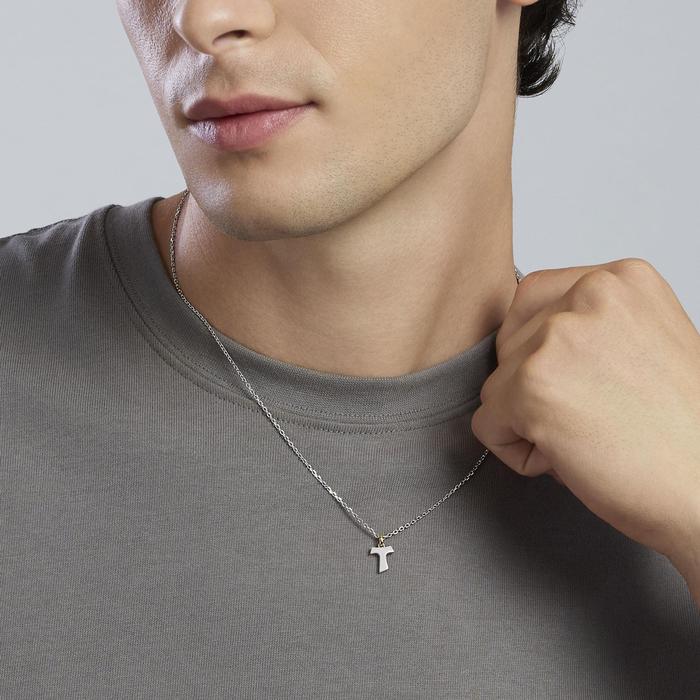 Collana uomo con croce Tau Tao