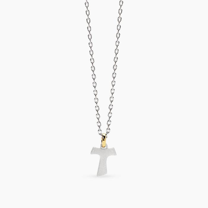 Collana uomo con croce Tau Tao