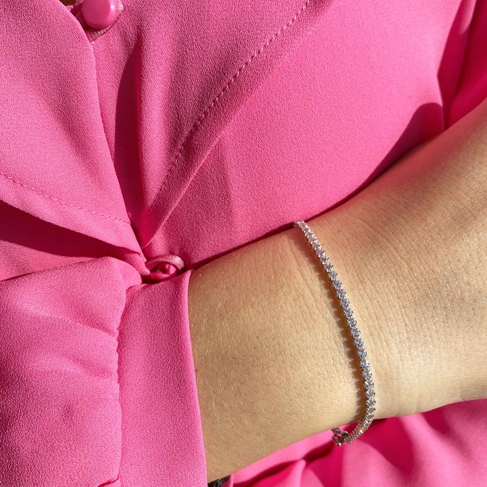 Bracelet Linea d'Oro Real Gold and Zircons