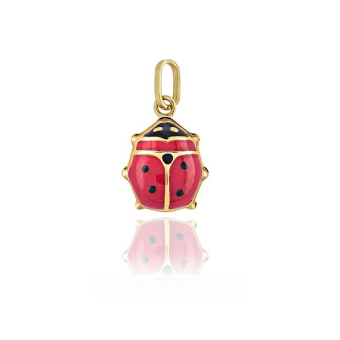Ciondolo Coccinella d'Oro Vero