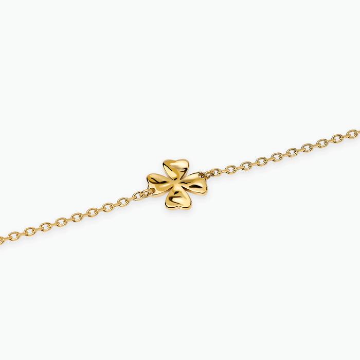 Bracciale dorato con quadrifoglio Style 57