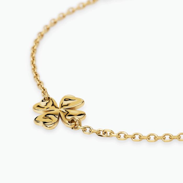 Bracciale dorato con quadrifoglio Style 57