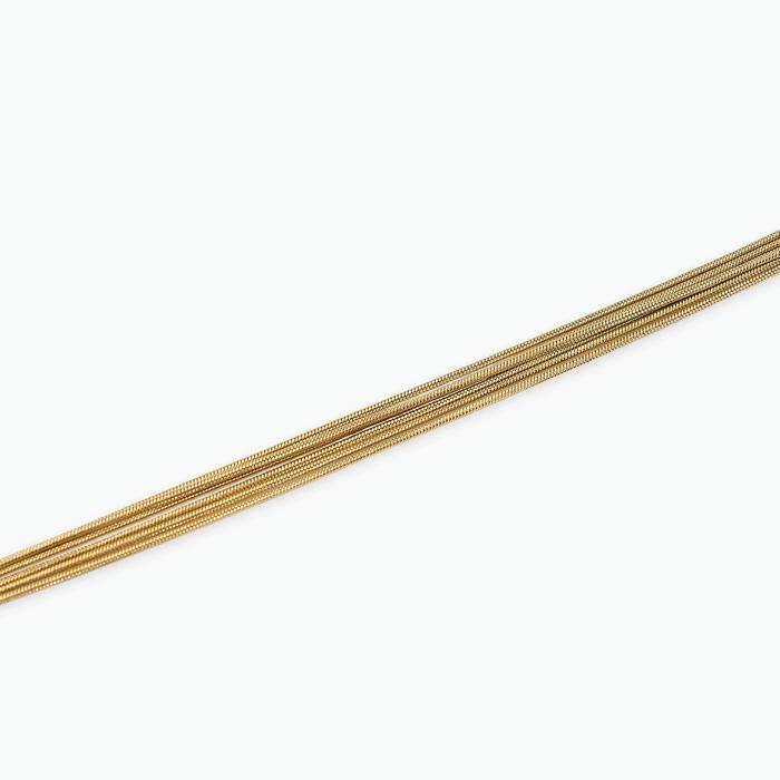 Bracciale multifilo dorato con catena snake Style 59