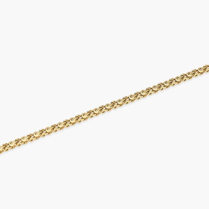 Bracciale uomo in acciaio dorato con catena fancy Style 35