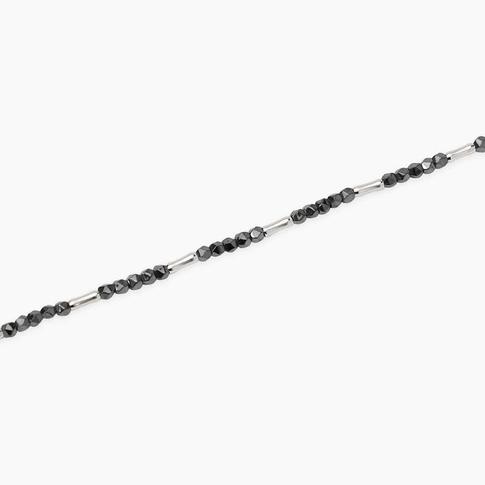 Bracciale regolabile con bambù e sfere di ematite ROCKET