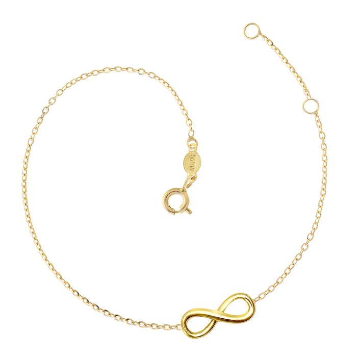 Real Gold Infinity Bracelet
