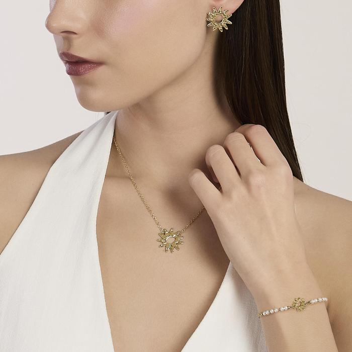 Bracciale con perle conchiglia e sole Style 68