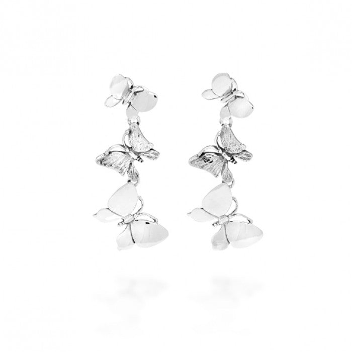 Boucles d'oreilles cascade papillon