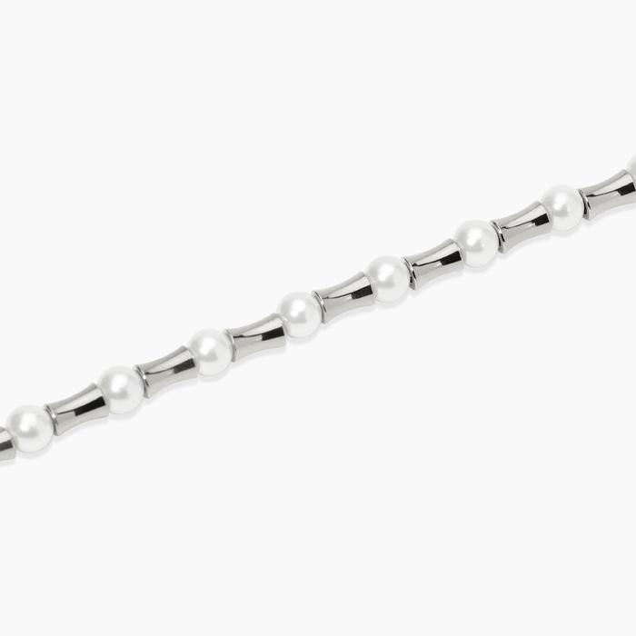 Bracciale con elementi bambù e perle conchiglia Style 79