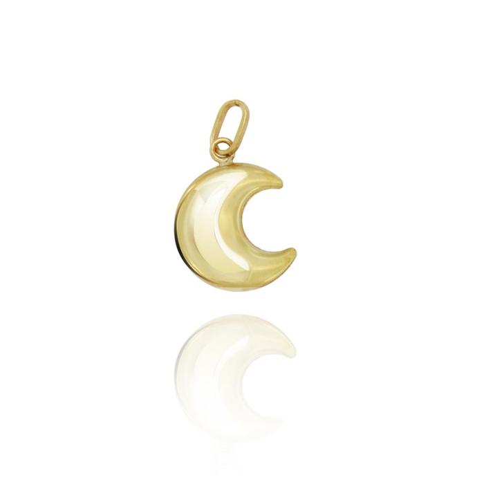 Pendentif Lune en or véritable