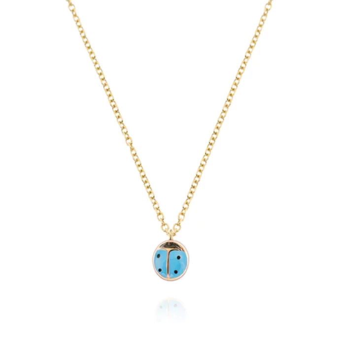 Real Gold Ladybug Necklace