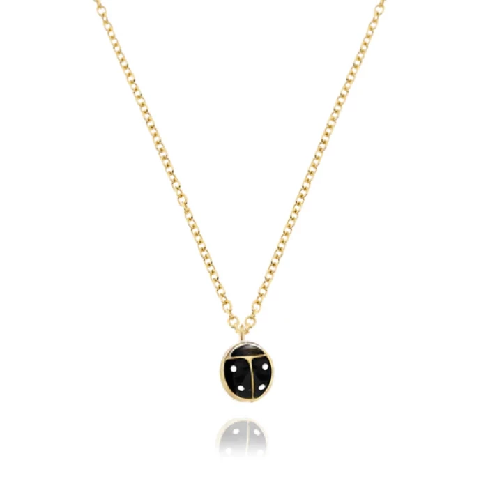 Real Gold Ladybug Necklace