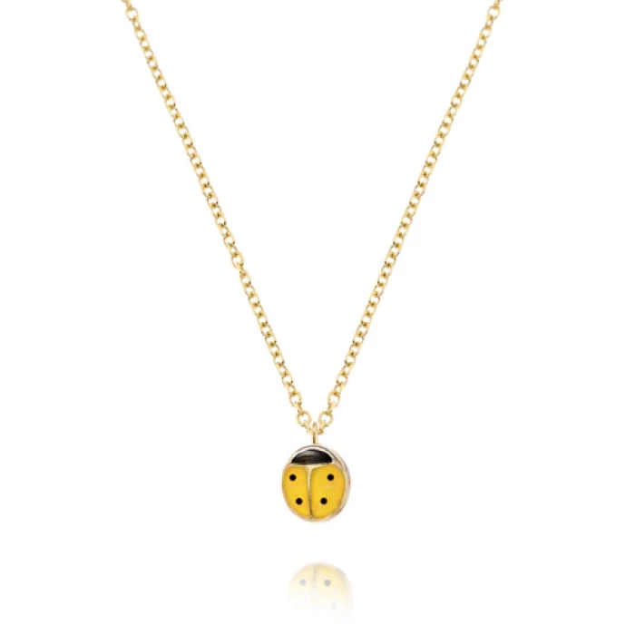 Real Gold Ladybug Necklace